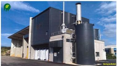 Herstellung von „Knickkohle&quot; (Pyrolyse) in einem Holzkraftwerk